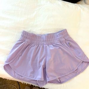 lululemon lilac tracker short